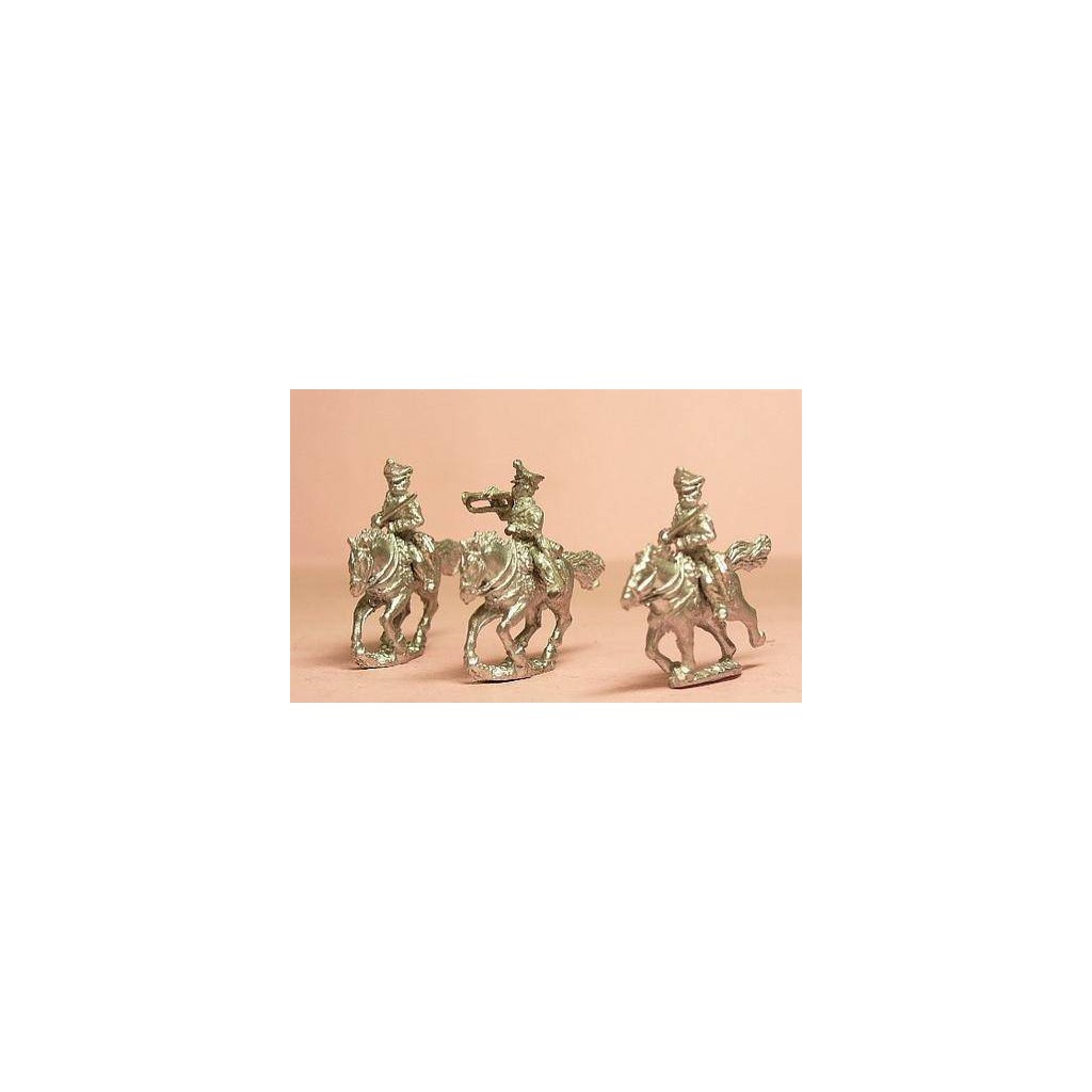 Prussian 1814-15: Command: Russo-German Hussar Officers & Trumpeter