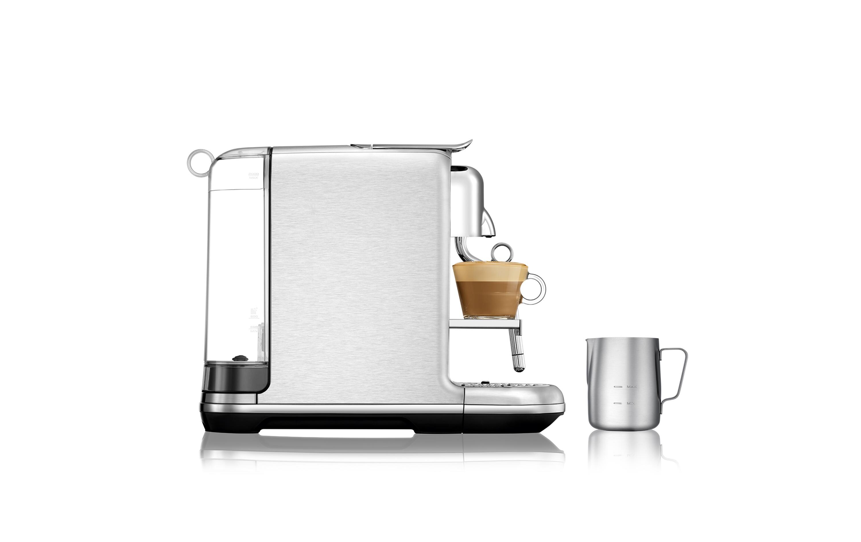 Kaffeemaschine Nespresso Creatista Pro SNE900BSS Silber<br>Nespressomaschine der Original Line mit elektronischer Milchschaumeinstellung