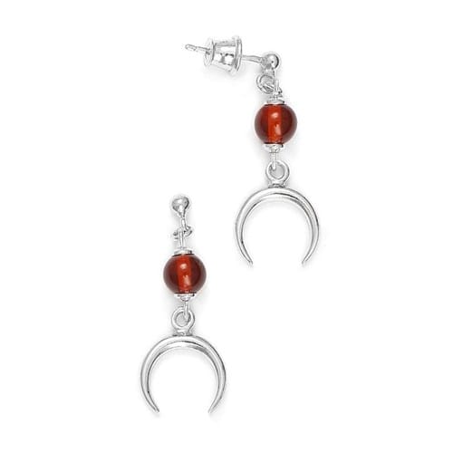 Boucles d'oreilles pendantes corne