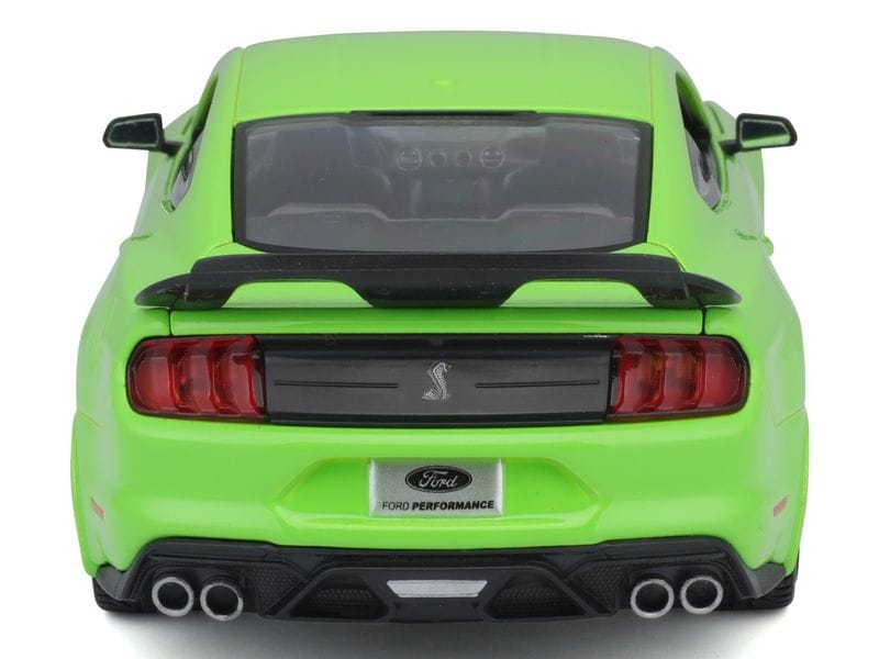 Maisto Sportwagen Ford Mustang Shelby GT500 2020 1:24, Grün Sammlermodell im Massstab 1:24