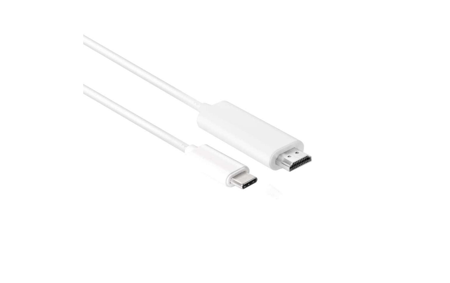 Kabel USB Type-C - HDMI, 1.8 mUSB C auf HDMI 2.0 UHD Kabel Aktiv Stecker-Stecker