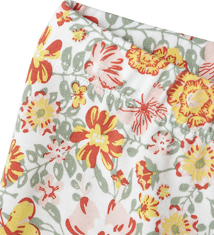 Name It Radlershorts - NmfVayo - Bright White m. Blumen