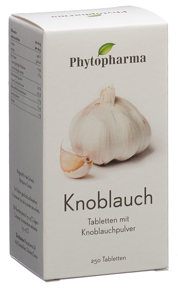PHYTOPHARMA Knoblauch<br>250 Stück, Tablette