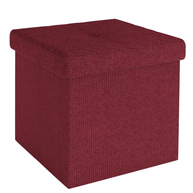 Sammenklappelig Skammel 38x38x38 cm Taburet (rød)