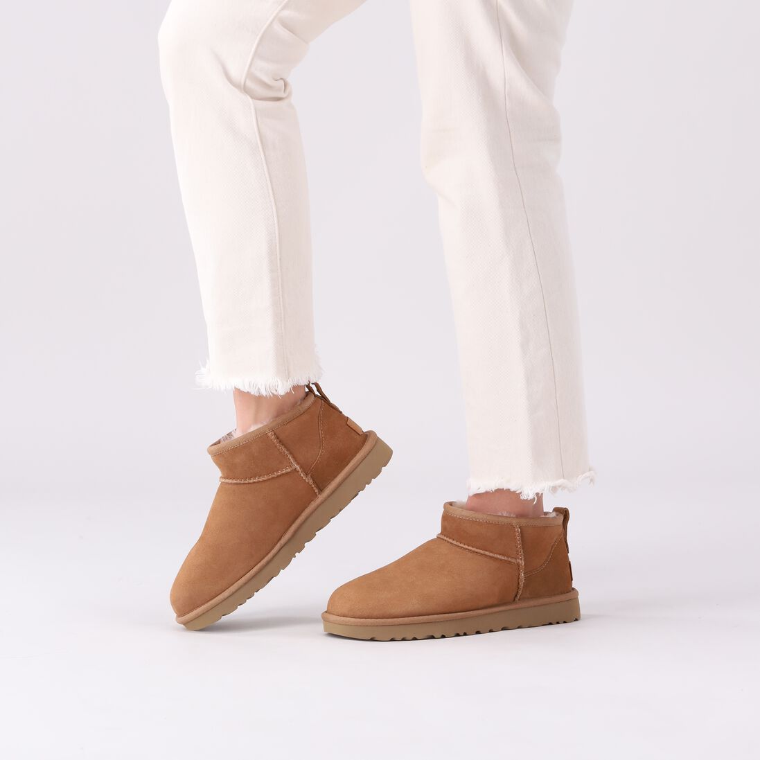 UGG camel ugg vachtlaarzen w classic ultra mini