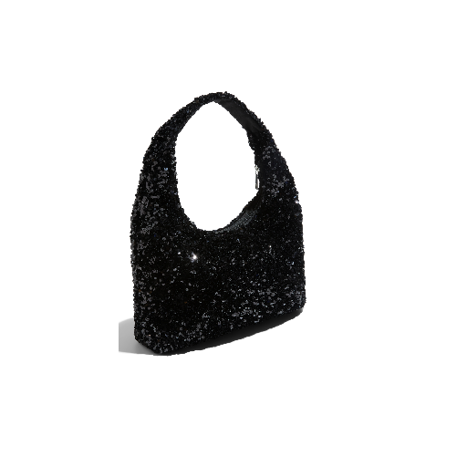 Pieces Milla Glitter Skuldertaske, Black