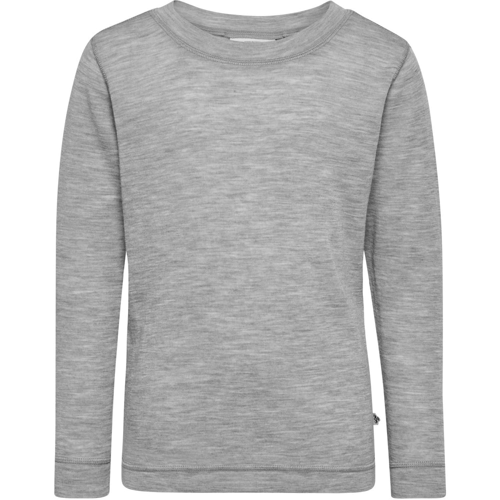 Køb Hummel Grey Melange Jr Uld Rib T-Shirt L/S