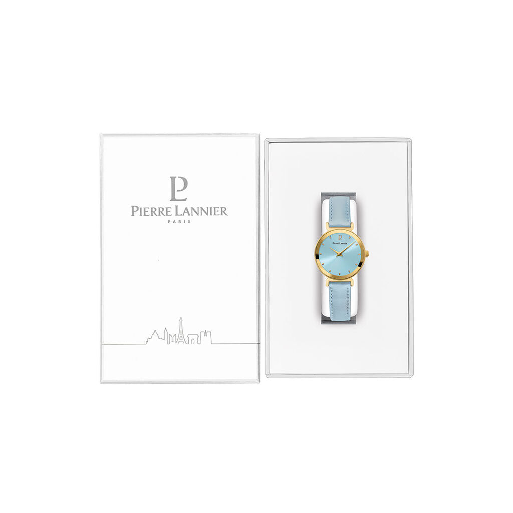 Montre Pierre Lannier Ligne Pure Bleu