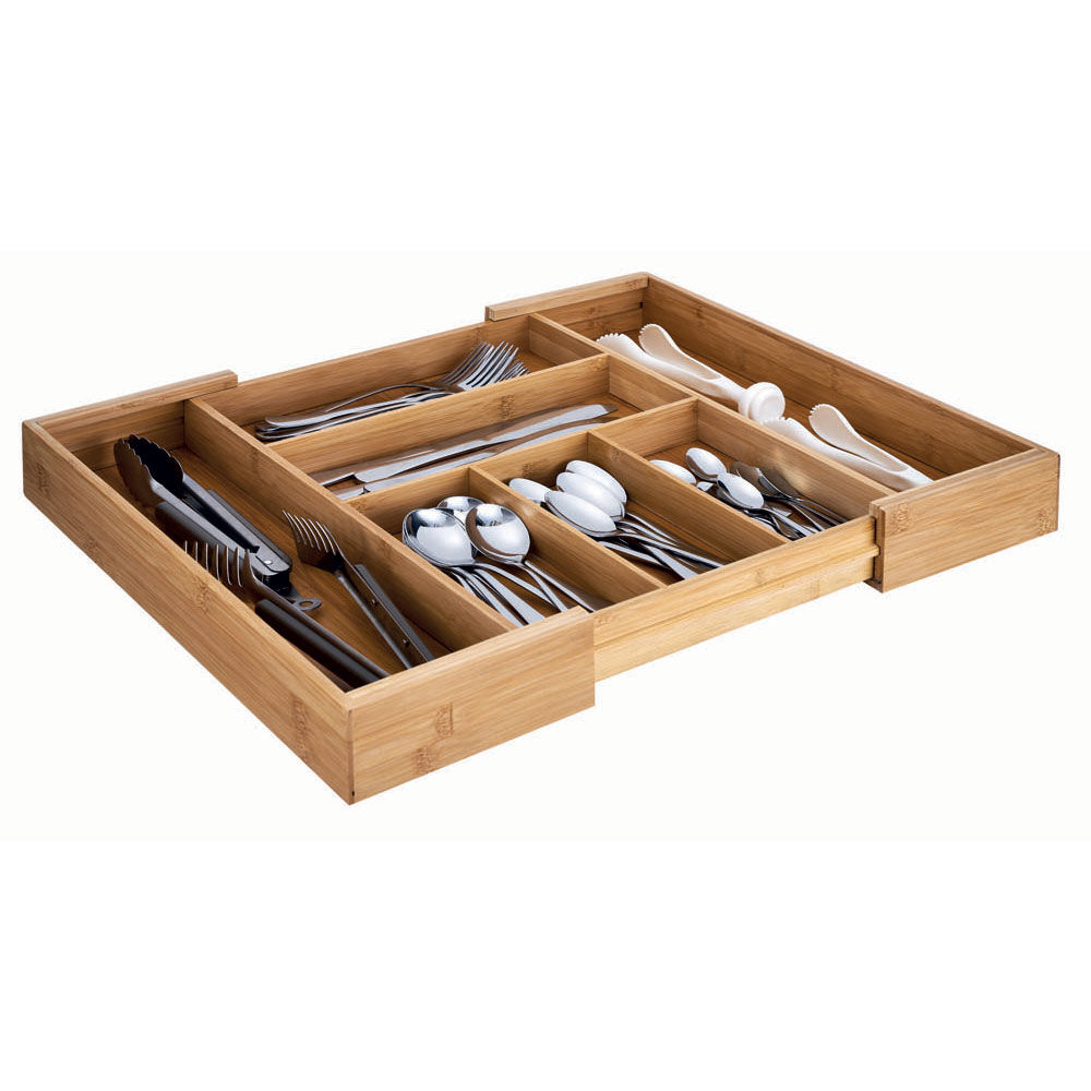 Range couverts extensible en bambou