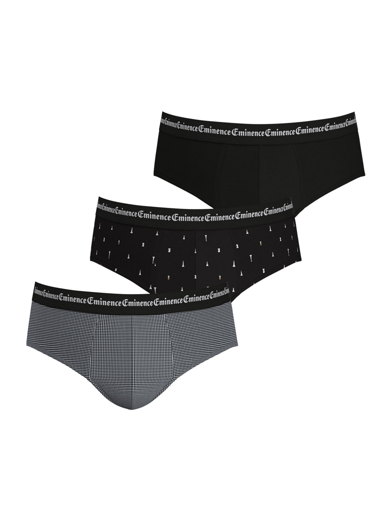 Lot de 3 slips Business Print