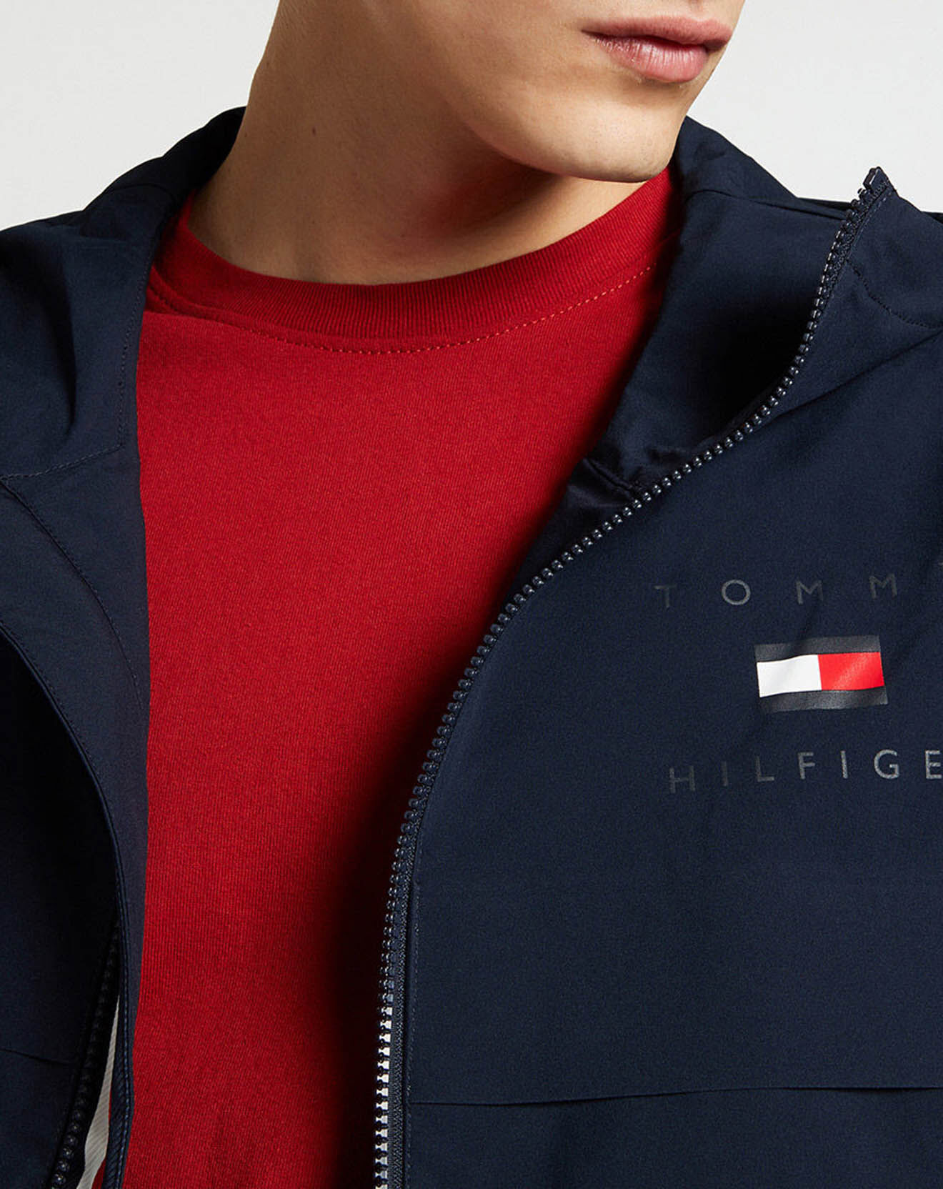 Tommy Hilfiger Blouson Logo Poitrine bleu marine