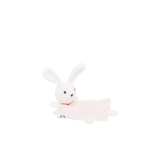 Doudou Lapin   Ecru Rose        de               P'tit bisou