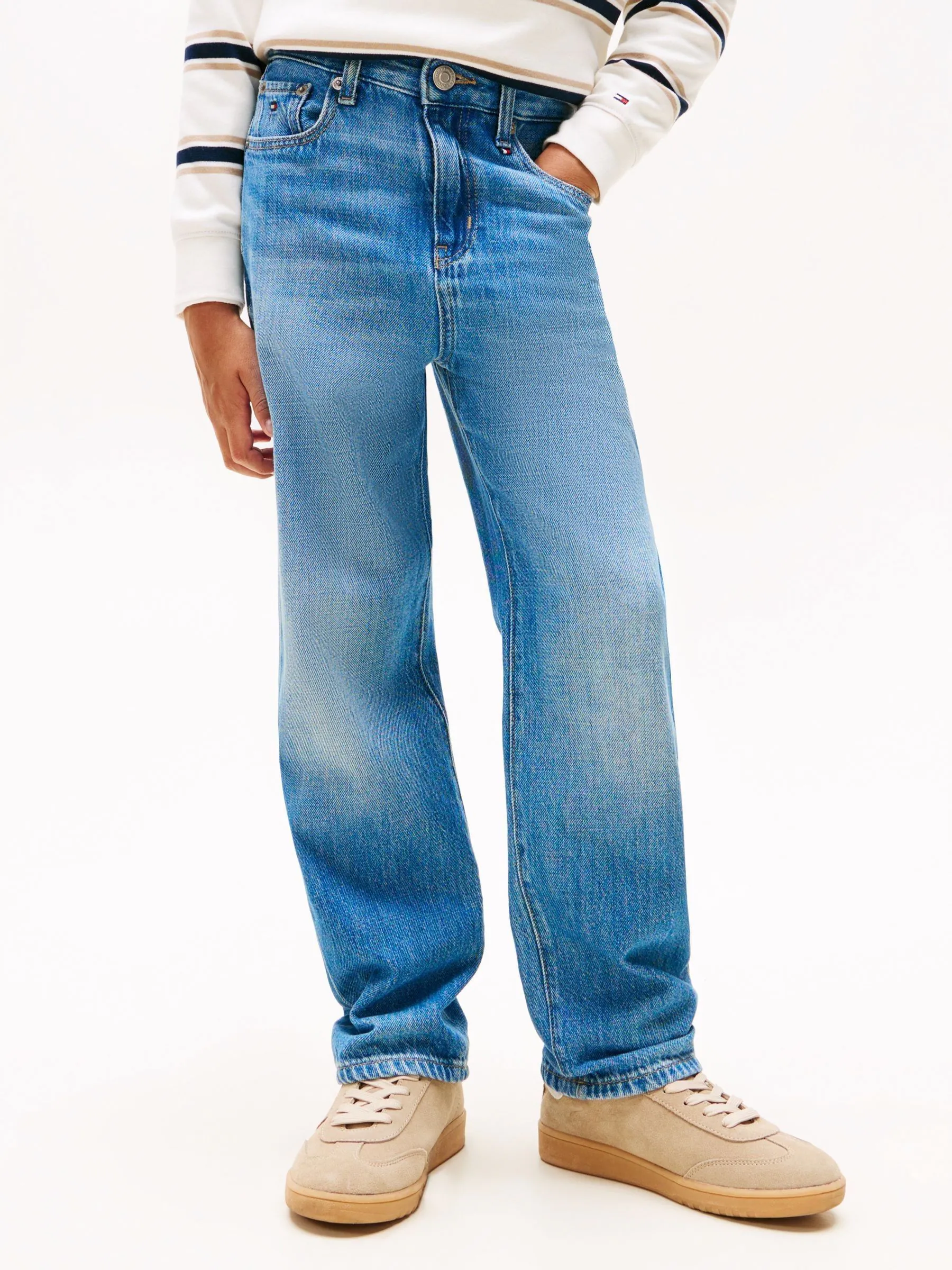 Tommy Hilfiger - Skaterjeans met medium wassing