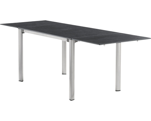 Uitschuifbare tafel Sieger Exclusive 120/220 x 80 cm grafiet