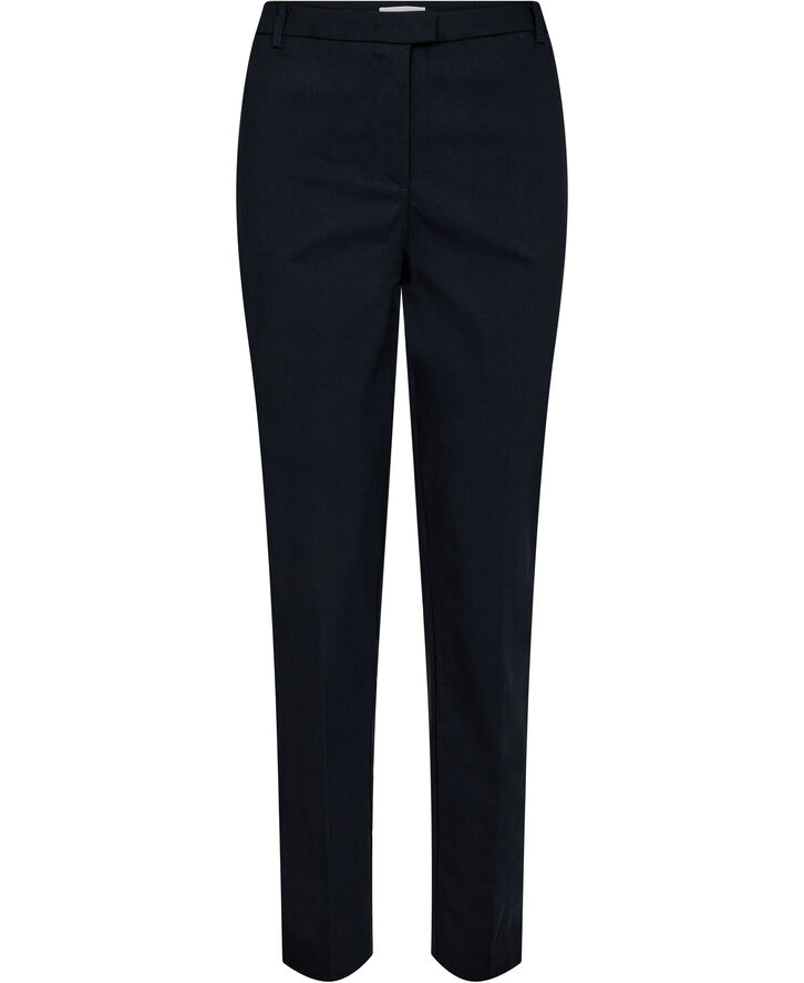 MANGO Cropped slim-fit trousers Navy