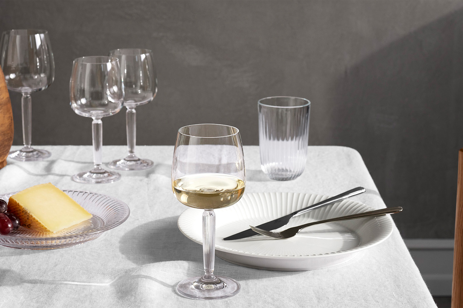 Hammershøi hvitvinsglass 2pk Klart glass. 35 cl. 2pk