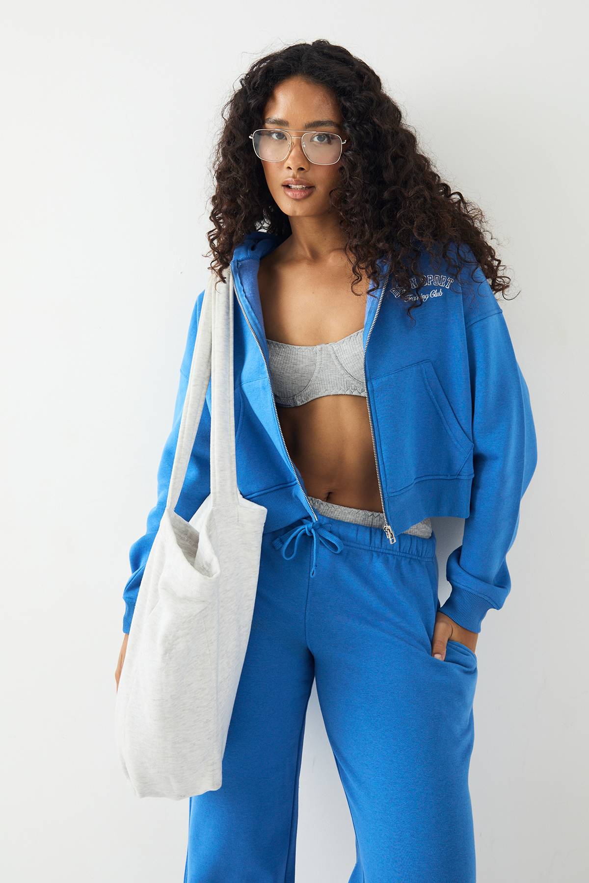 Sweat à Casynthétiqueche Zippé Boxy DSGN Studio Sport Training Club