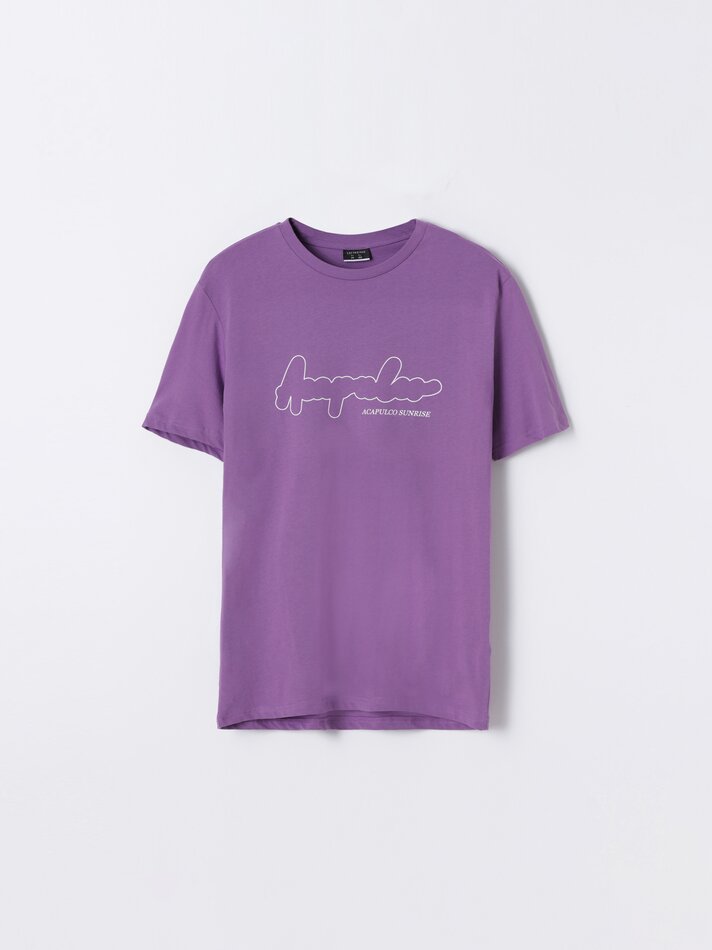 Camiseta estampada - Roxa