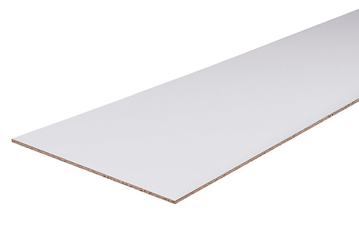 Panneau mélaminé sans bord Blanc - 250 x 125 cm, ép.12 mm (vendu au panneau)
