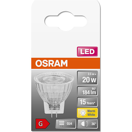 Osram LED reflektorpære 20W - varmt hvidt lys