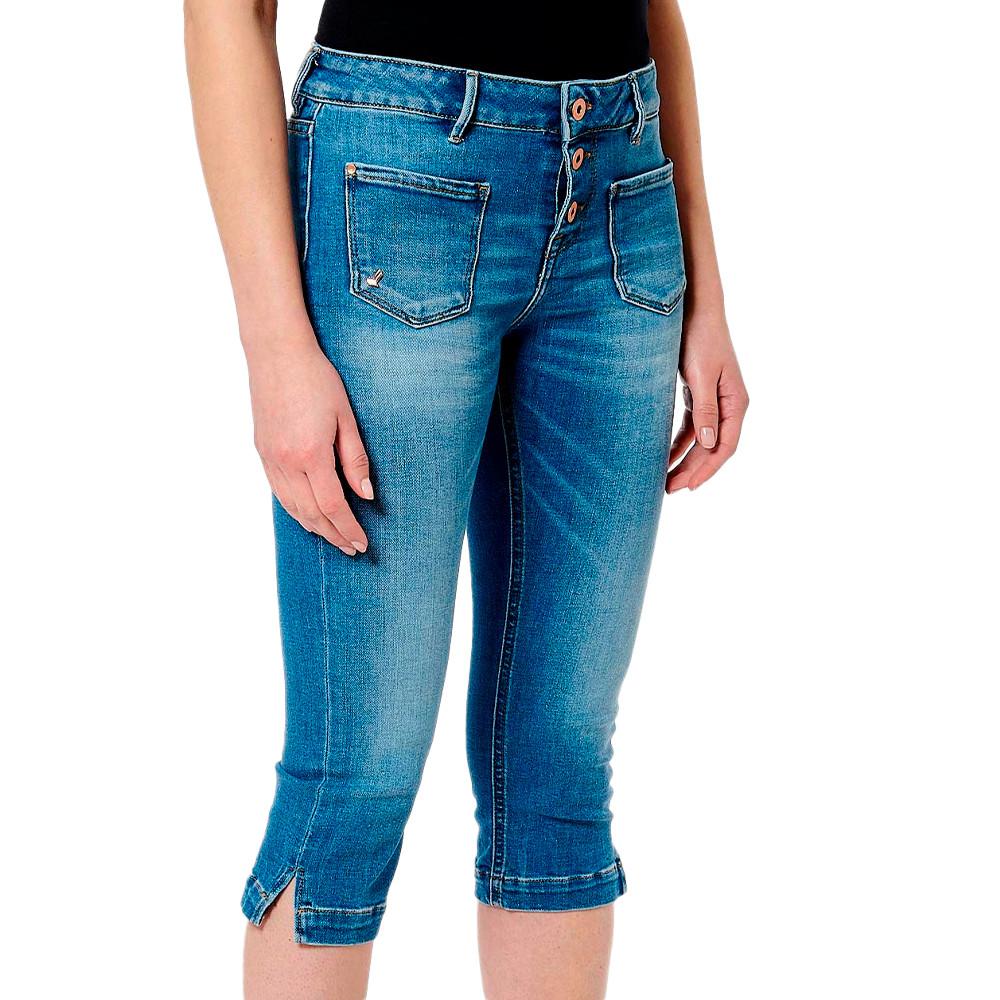 Kaporal Pantacourt Bleu Femme Kaporal 23