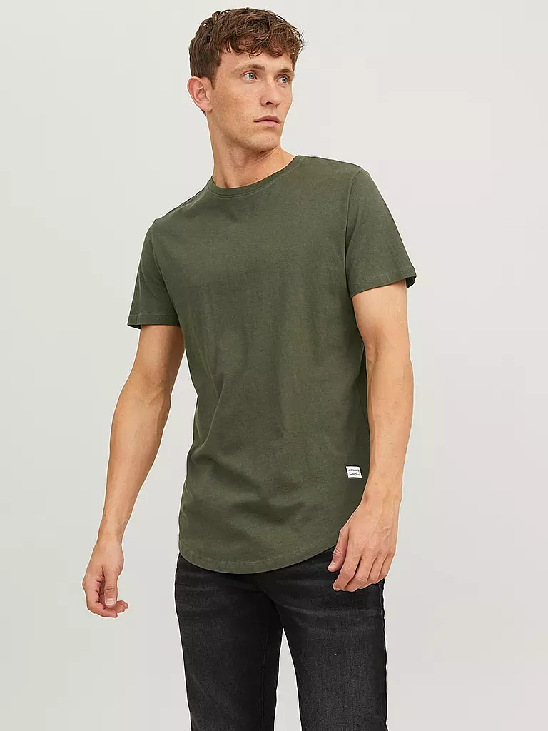 JACK & JONES T-Shirt JJENOA olive
