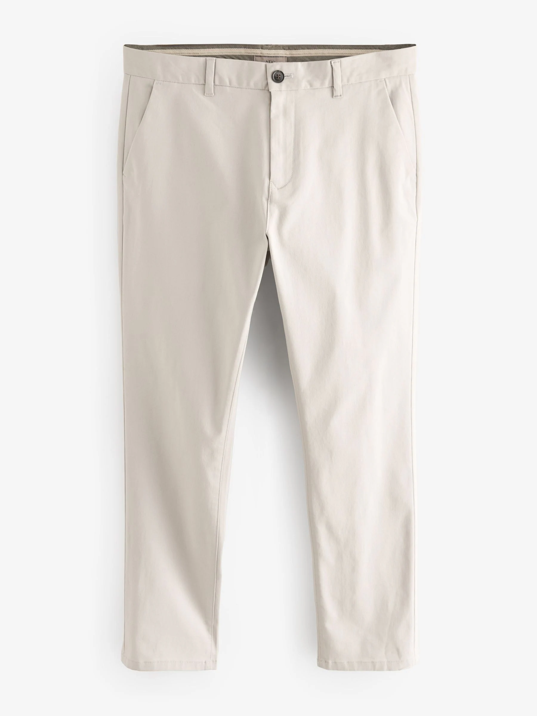 Kiezelkleurig licht - Slim Fit - Stretchy chino