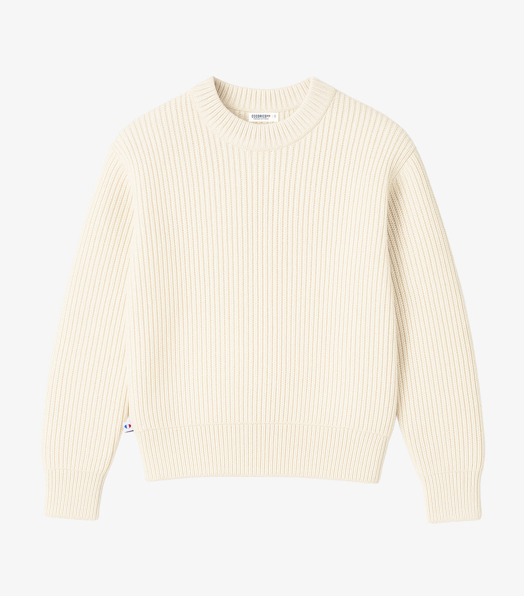 Pull Femme Laine Ecru - Margaux