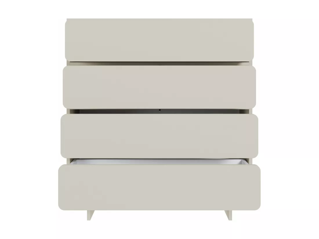 Commode - 101 cm - 4 tiroirs - grège - WUWU