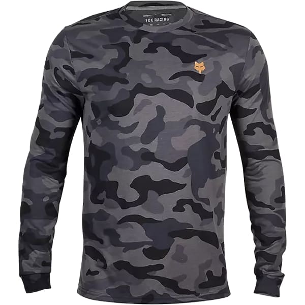 Maillot VTT FOX HEAD LS TECH TEE BLACK CAMO