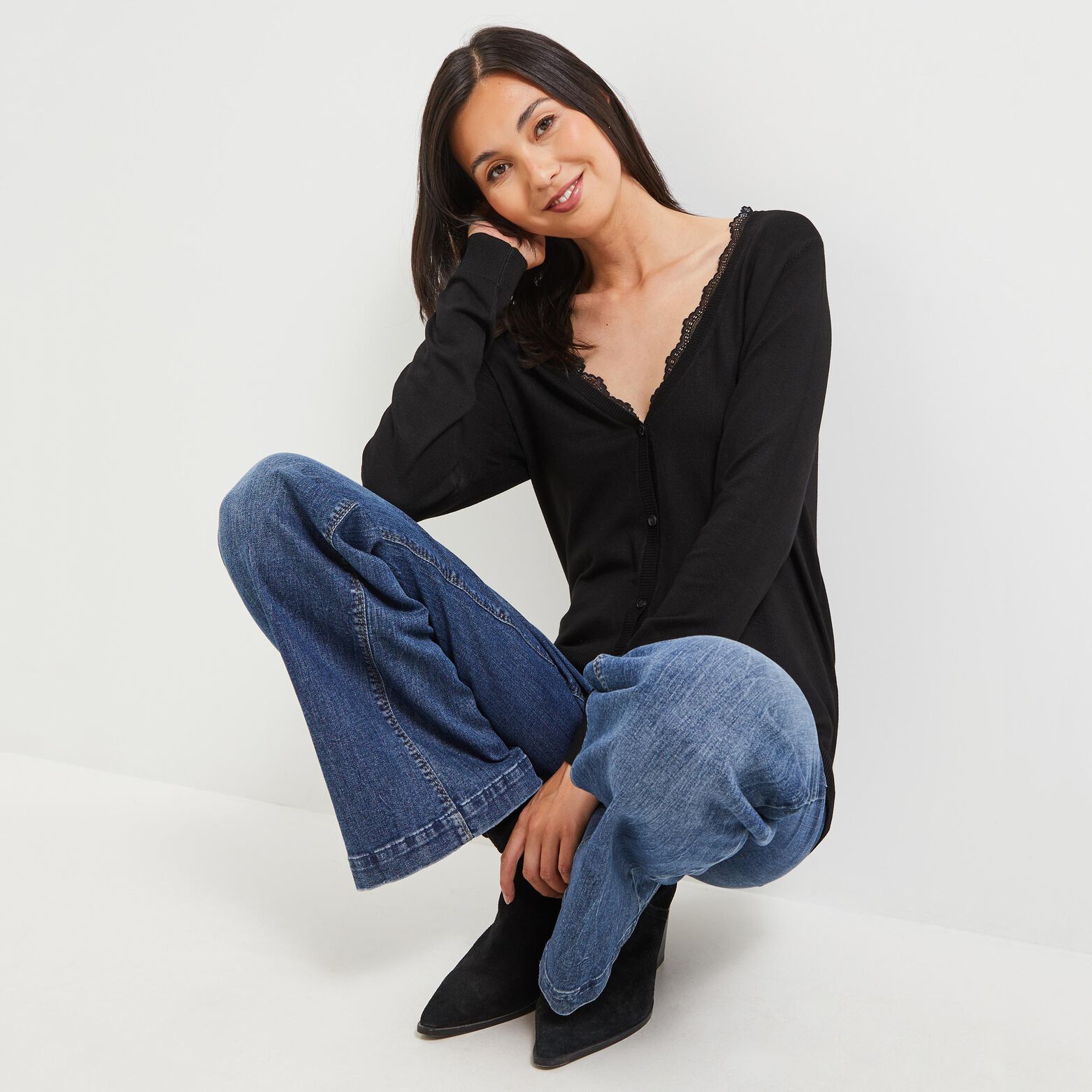 Gilet basic femme