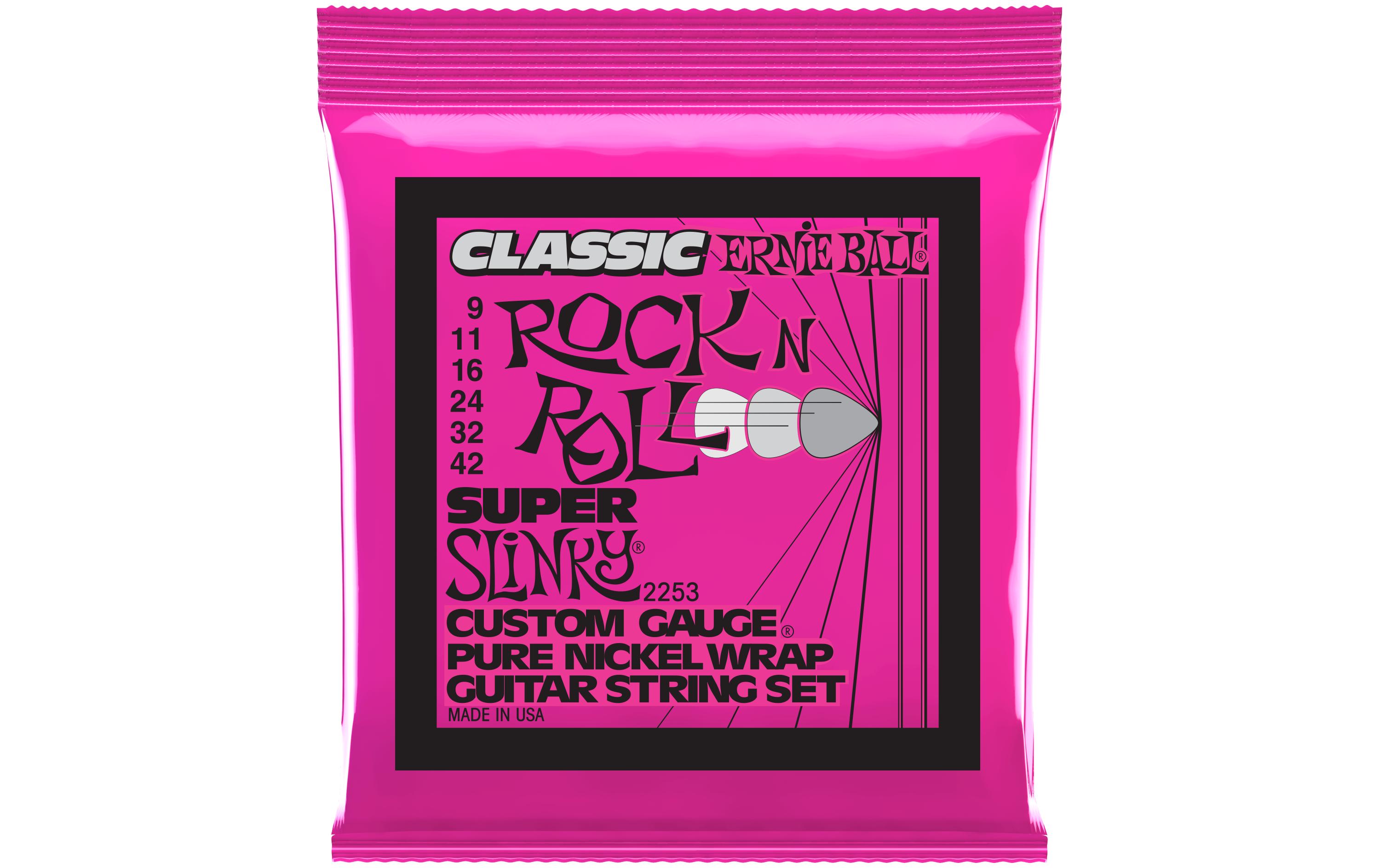 Gitarrensaiten 2253 Slinky Rock'N'Roll – Super 09-42Praktischer Saitensatz für Ihre E-Gitarre