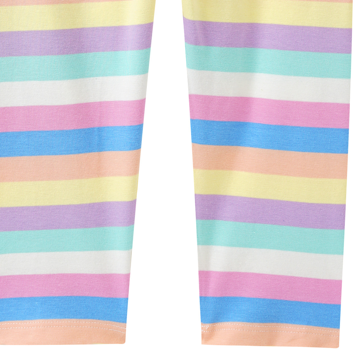 Topolino Mädchen Capri-Leggings mit Allover-Print weiss / hellblau / rosa