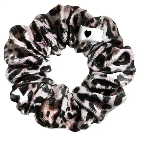 Velours Scrunchie Leopard