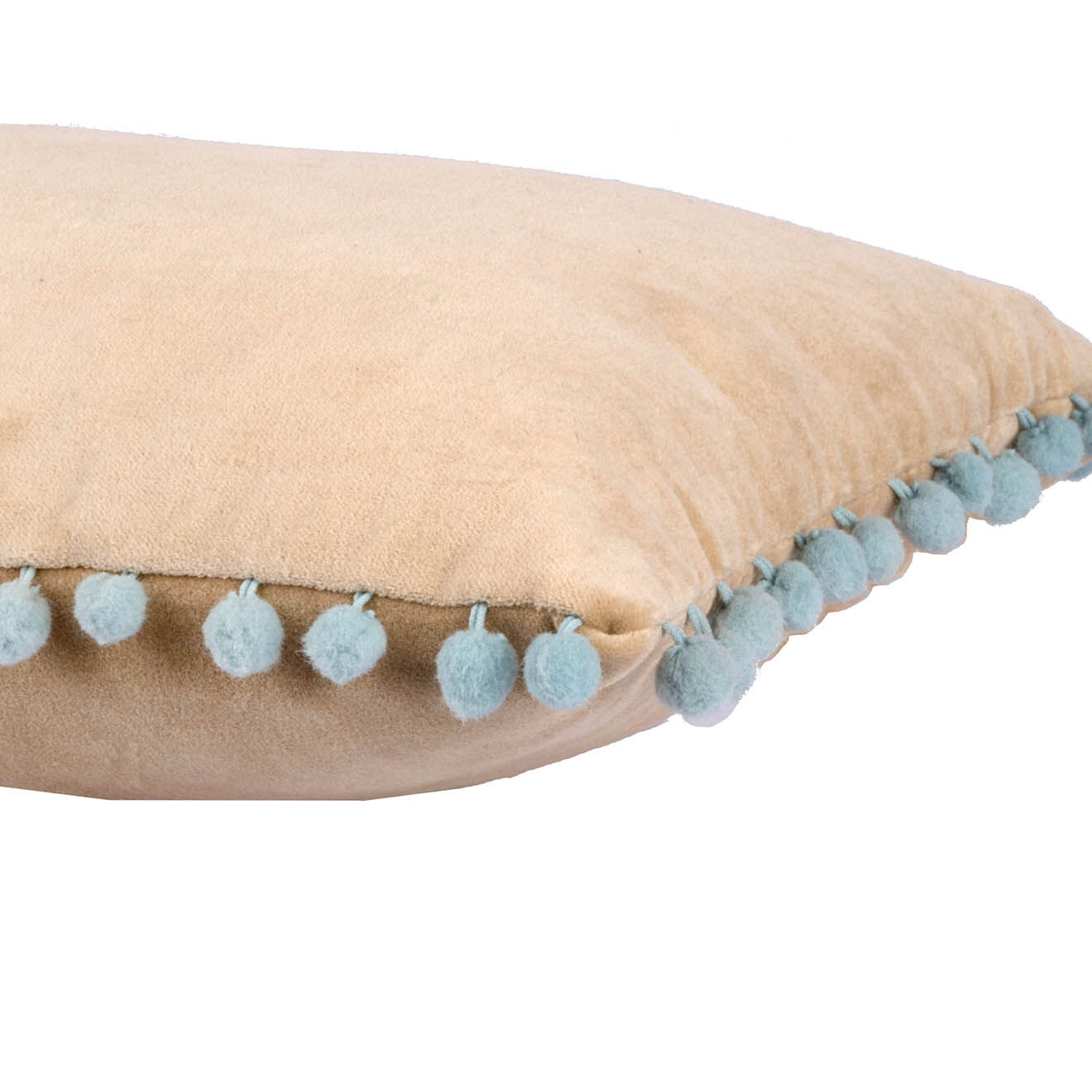 Febronie Housse de coussin  en Velours Avoriaz sable - 50x30 cm