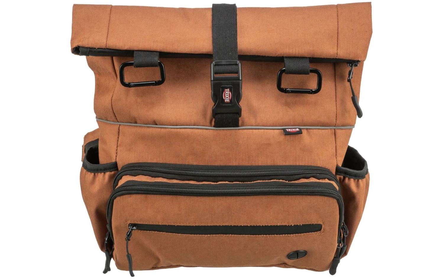 Rolltop Hüfttasche mit Gurt BraunHüft- und Umhängetasche
