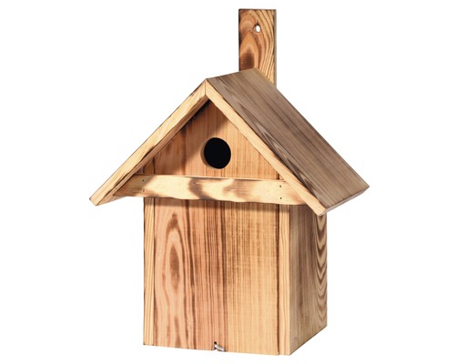 Nestkast met schuin dak, 23,5 x 17,5 x 33 cm, hout