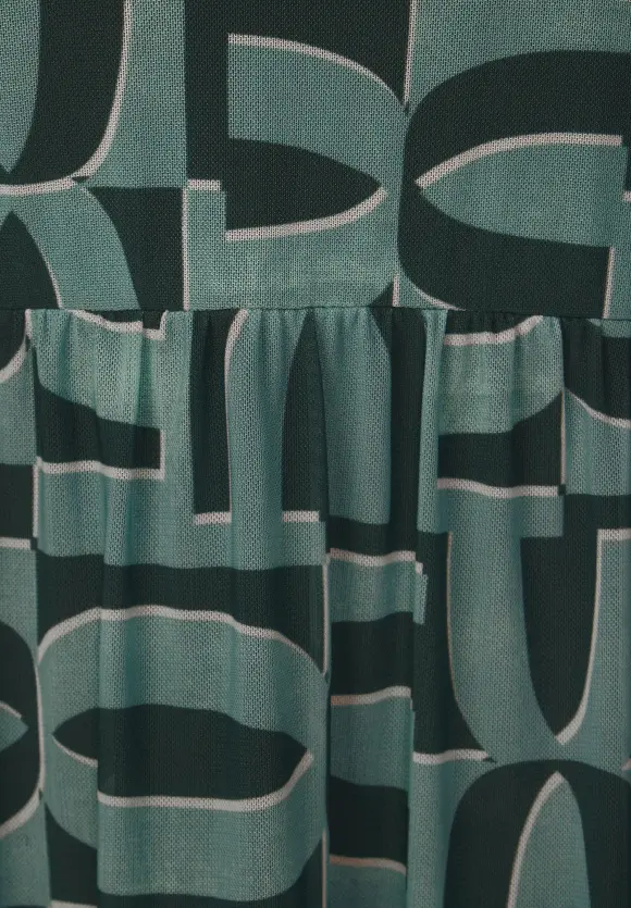 Mesh Midikleid - raw salvia green