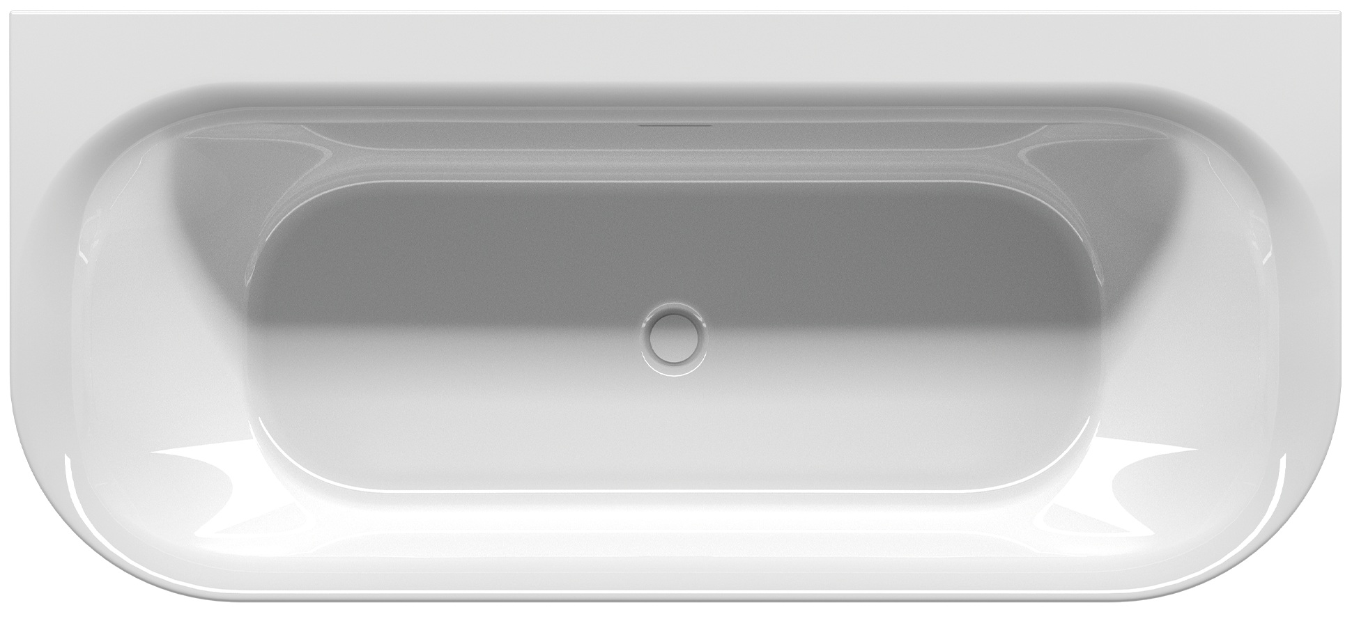 Riho Devotion half vrijstaand bad 180x80cm wit glans
