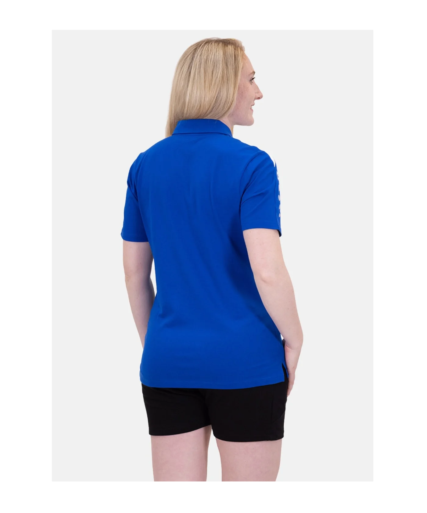 JAKO Power Poloshirt Damen Blau Weiss F400