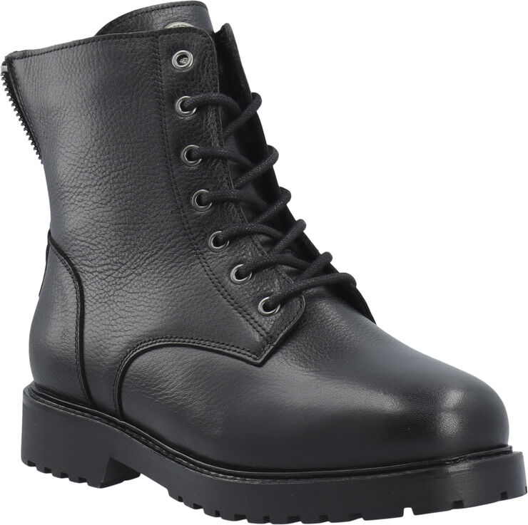Cashott CASAYA Lace Boot Warm Lining WR Leather Black