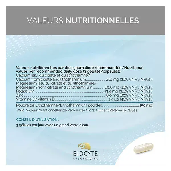 Biocyte Ph BASIC Suplemento Mineral para Auxílio no Metabolismo Ácido-Base - 90 Cápsulas
