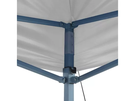 Tente de réception pliable professionnelle 3x6 m Acier Blanc