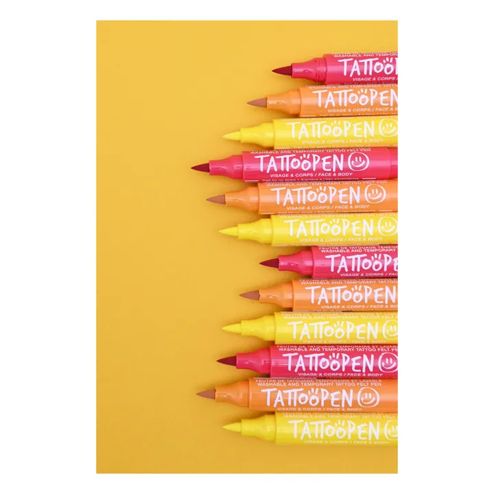 Nailmatic Kids Feutre de tatouage temporaire Tattoopen | Jaune