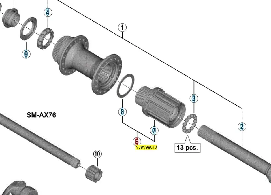 Shimano Boss FH-M8010
