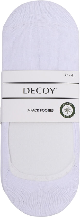 Decoy DECOY footies org. cotton 7-pk Hvid
