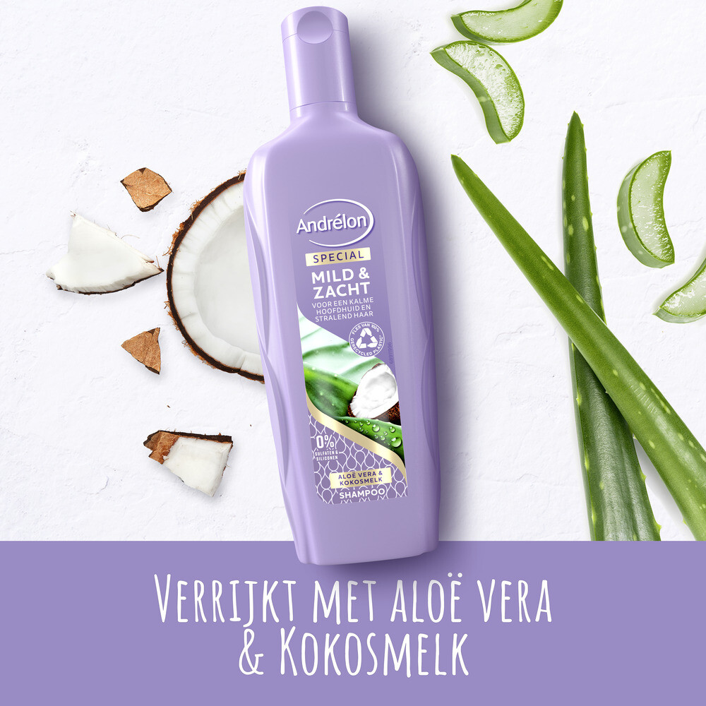 6x Andrelon Shampoo Mild & Zacht300 ml