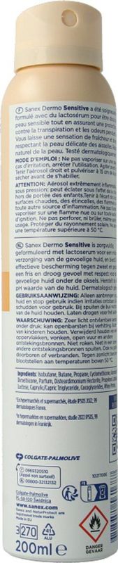 Sanex Deodorant Spray Dermo Sensitive 200 ml