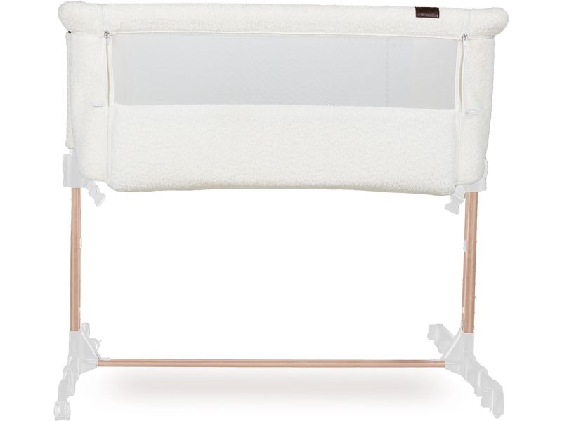 Quax Beistellbett Side-By-Side Cream Boucle Platzsparendes und bequemes Kinderbett