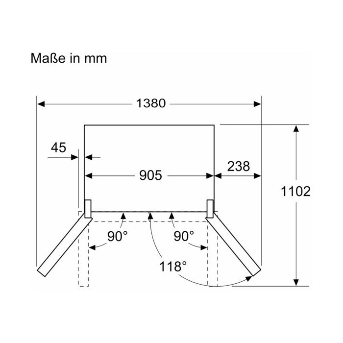 Siemens Side-by-Side iQ300 KF96NVPEA Edelstahl